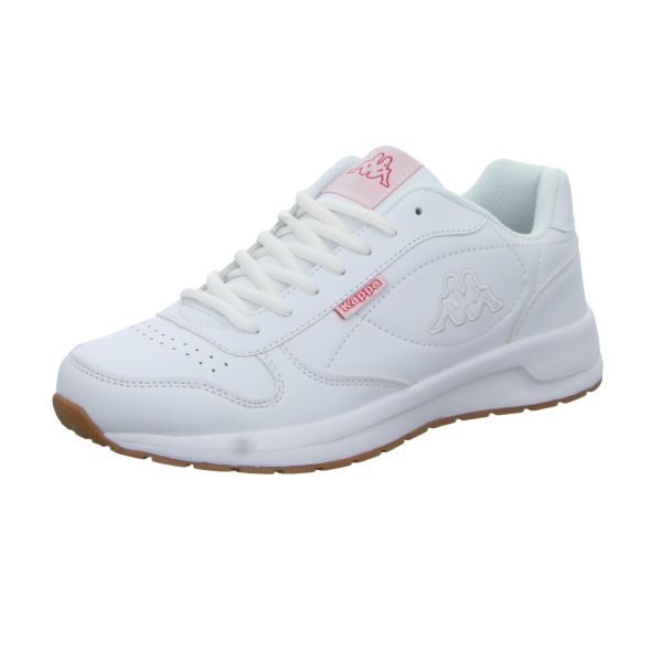 KAPPA Damen-Retro-Sneaker mit ultraleichter Laufsohle Weiß