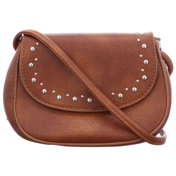 Jewels of Style Damen-Überschlagtasche Braun