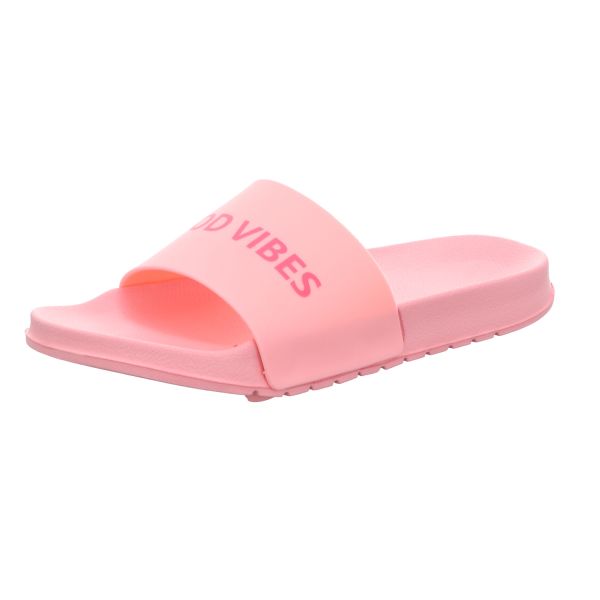 Sneakers Damen-Badepantolette Pink GOOD VIBES