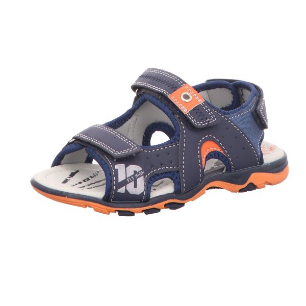 Sneakers Jungen-Sandalette Blau-Orange