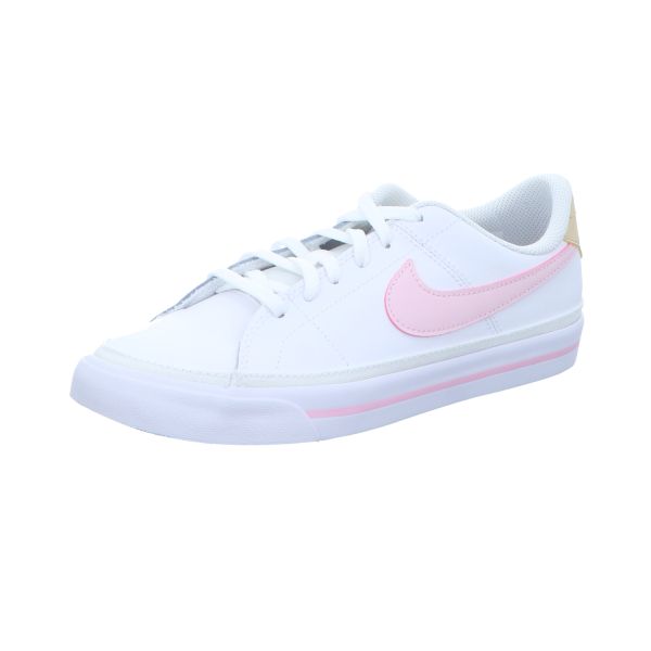 Nike Mädchen-Sneaker-Schnürhalbschuh Court Legacy Weiß-Rosa