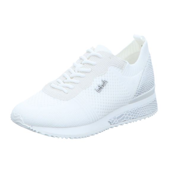 La Strada Damen-Slipper-Sneaker Knitted sneaker Weiß