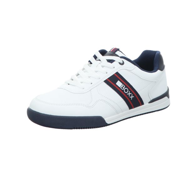 BOXX Herren-Schnürhalbschuh-Sneaker Weiß